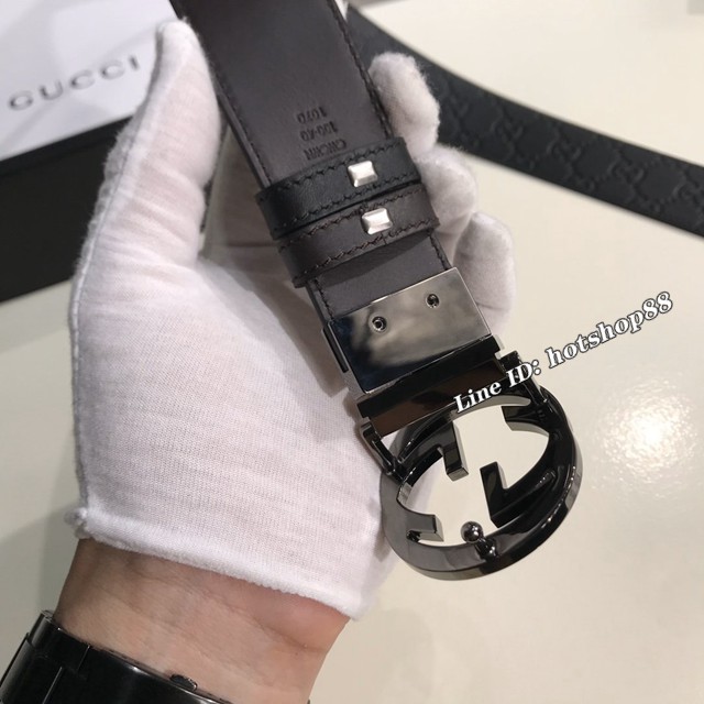 Gucci經典皮帶 古奇小牛皮腰帶  jjp1351